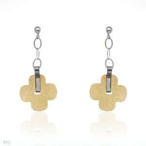  Made in Italy Stylish Earrings Beautifully Crafted in 14K/925 Gold 