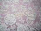 BEAUTIFUL FLORAL ROSE PATTERN DUSTY PINK & OFF WHITE TAB TOP CURTAINS