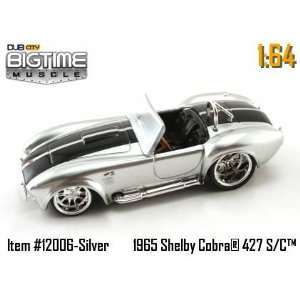  Jada Dub City Big Time Muscle Silver 1965 Shelby Cobra 427 