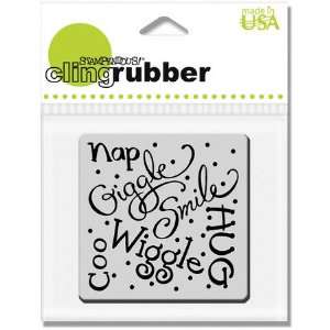  Giggle Wiggle   Cling Rubber Stamp Arts, Crafts & Sewing