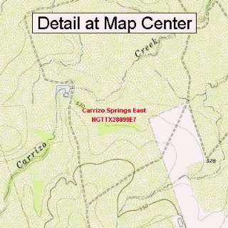 USGS Topographic Quadrangle Map   Carrizo Springs East, Texas (Folded 