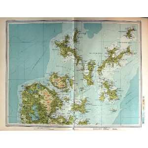  Map Scotland 1912 Orkney Islands Shapinsay Stronsay