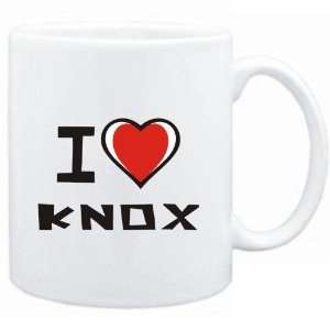  Mug White I love Knox  Last Names