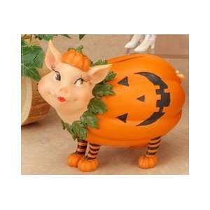  Sassy Pig Pumpkin Collectible Decoration Design Figurine 