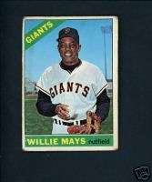 Willie Mays 1966 Topps # 1 San Francisco Giants  