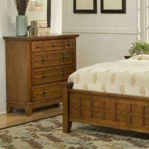  Home Styles Arts and Crafts Chest in Warm Cottage Oak 