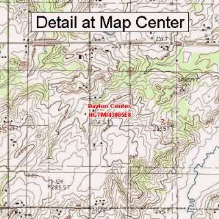  USGS Topographic Quadrangle Map   Dayton Center, Michigan 