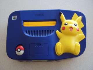 Nintendo 64 Pokemon Pikachu Edition Blue & Yellow System w/ 10 Games 