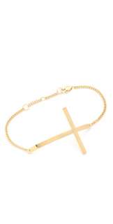 Jennifer Zeuner Jewelry 2 Horizontal Cross Bracelet  