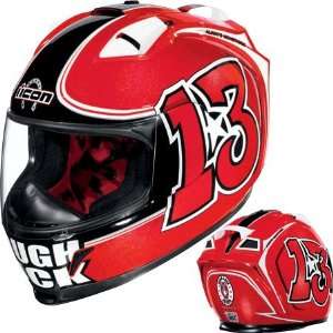  Icon Domain 2 13 Full Face Helmet X Large  Red 