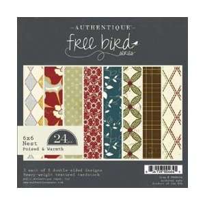  Authentique Free Bird Double Sided Paper Pads 6X6 24 