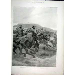  Yeomanry Wet Convoy Horse Army Cavalry Antique Print