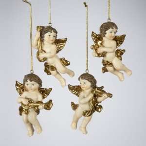   Ornaments with Gold Wings and Musical Instruments 3.5