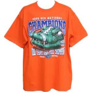Mens Florida Gators 2006 BCS National Champions Orange Chompin` Gator 