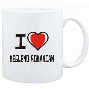  Mug White I love Megleno Romanian  Languages