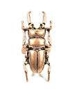 Scarab Ring Size 6.5 Egyptian Beetle Bronze Rose Gold Tone Pharaoh 