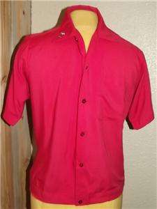   1950s Bowling Shirt Bright Red King Louie size Medium  
