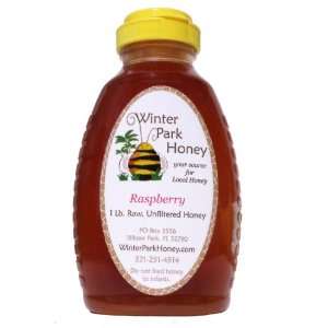 Raw Raspberry Honey 16oz  Grocery & Gourmet Food
