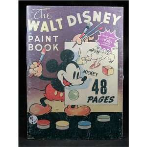   Walt Disney Paint Book   1930s Special Edition Walt Disney Books