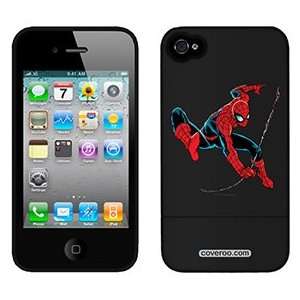  Spider Man Swinging Side on AT&T iPhone 4 Case by Coveroo 