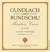 Gundlach Bundschu Mountain Cuvee 2007 