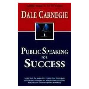  Public Speaking for Success (9788183220668) Dale Carnagie 