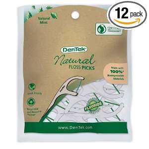  DenTek Natural Floss Picks 50 count, (Pack of 12 