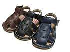 Boy Leather Squeaky Sandals Brown, Navy, Black Toddler Size 1 7  