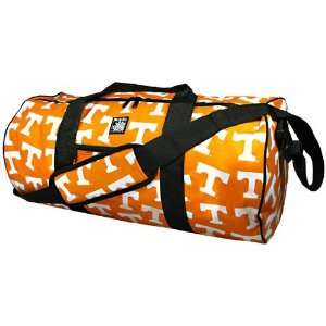   Orange All Over Logo Duffel Bag 