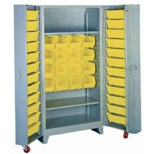 Lyon KK1126 All Welded Steel Deep Door Cabinet with 2 Shelf and 40 