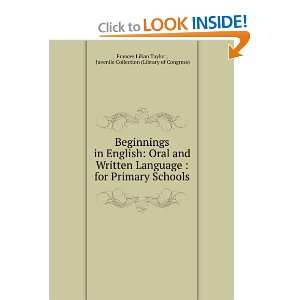  Beginnings in English  oral and written language for primary 