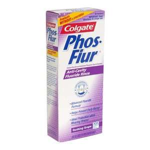  Phos Flur Anti Cavity Fluoride Rinse, Gushing Grape, 16 