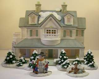 Xmas Easter Village Lighted Ceramic House sold on   