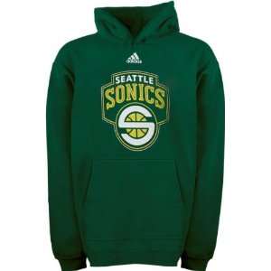  Seattle Sonics Kids 4 7 adidas Team Logo Fleece Hooded 