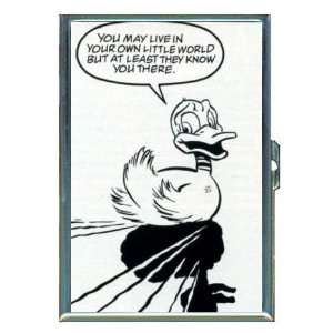 Duck Lives in His Own World ID Holder, Cigarette Case or Wallet MADE 