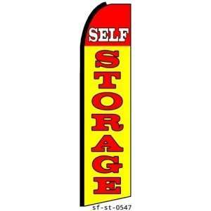  Self Storage Extra Wide Swooper Feather Business Flag 