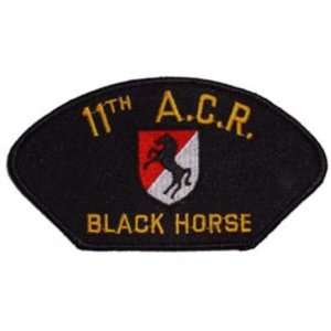  U.S. Army 11th A.C.R. Black Horse Hat Patch 2 3/4 x 5 1/4 