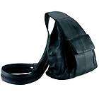 Embassy Black Solid Leather Hobo Sling Backpack Purse Handbag Shoulder 