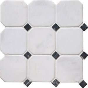   Style Venetian Octagon Mosaic White Ceramic Tile