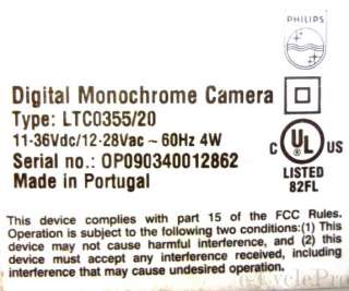   Digital Security Cameras  Monochrome  2x Bosch  1x Philips  
