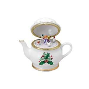  Mr. Christmas Holiday Tea Party Teapot, Holly