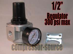 New 1/2 air compressor regulator & pressure gauge  