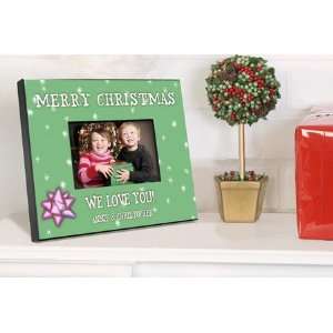 Personalized Green Holiday Picture Frame 