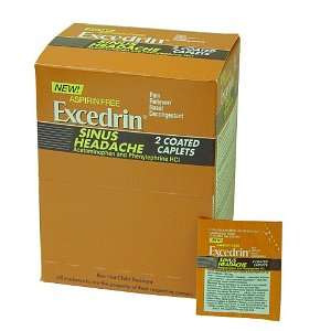  Excedrin Sinus Single Dose Remedies Pack of 50 X 2 pill 