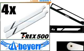4x 430mm Main Blade RC For Align Trex 500 Helicopter W  