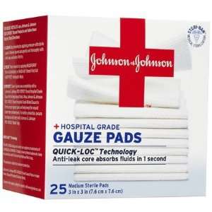  Red Cross First Aid Sterile Gauze Pads, Medium 25 ct, 3 x 