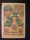 OLD ~1983 REMCO TOY SGT ROCK WAR ARMY SOLDIER FIGURES PRINT AD 
