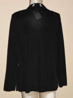 NWT Exclusively Misook Black & White Longer Jacket M $438  