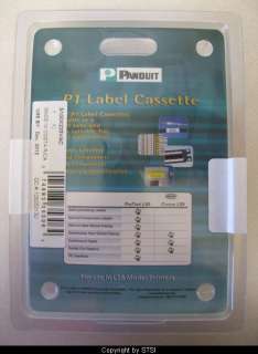 Panduit P1 Label Cassette S100X225VAC 125 Labels ~STSI 074983353064 