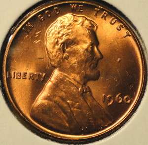 1960 Lincoln Memorial Cent Small Date  